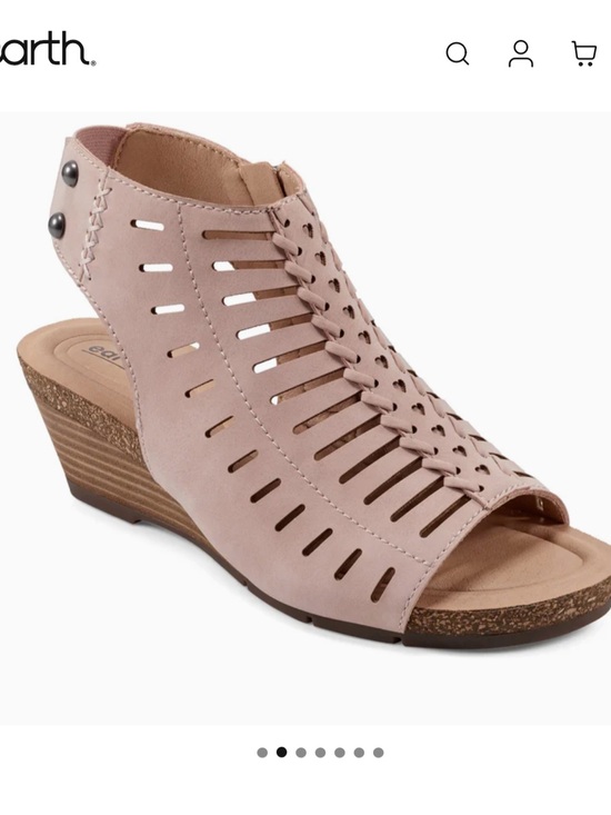 Earth Shoes - Earth pink wedge sandals